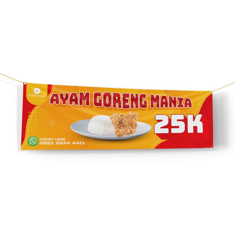Banner Makanan Ayam Goreng Sunset Style - Image 1
