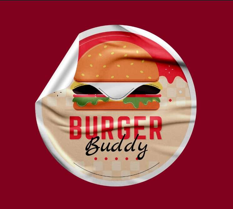 Sticker Burger Buddy – Ilustrasi Menggoda untuk Brand Burger Kekinian - Image 1