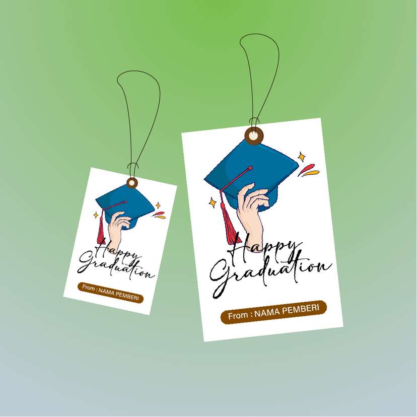 Hangtag Wisuda Tangan dan Topi Toga - Image 1