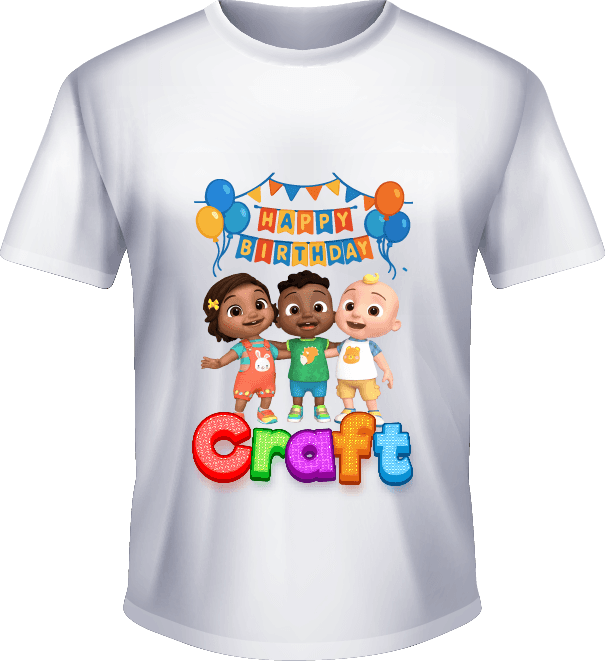 Kaos Ulang Tahun Anak dengan Karakter Ceria - Image 1