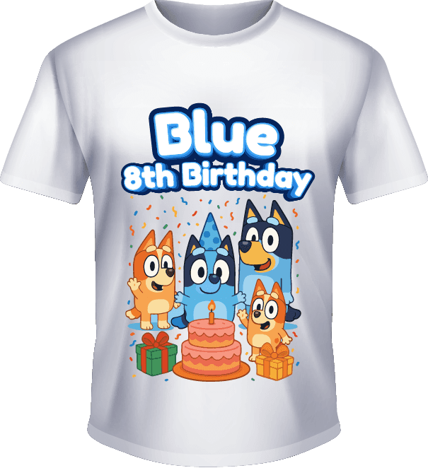 Kaos Ulang Tahun Bluey - Image 1