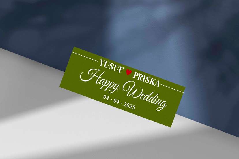 Wedding Plat Hijau Olive Elegan - Image 1