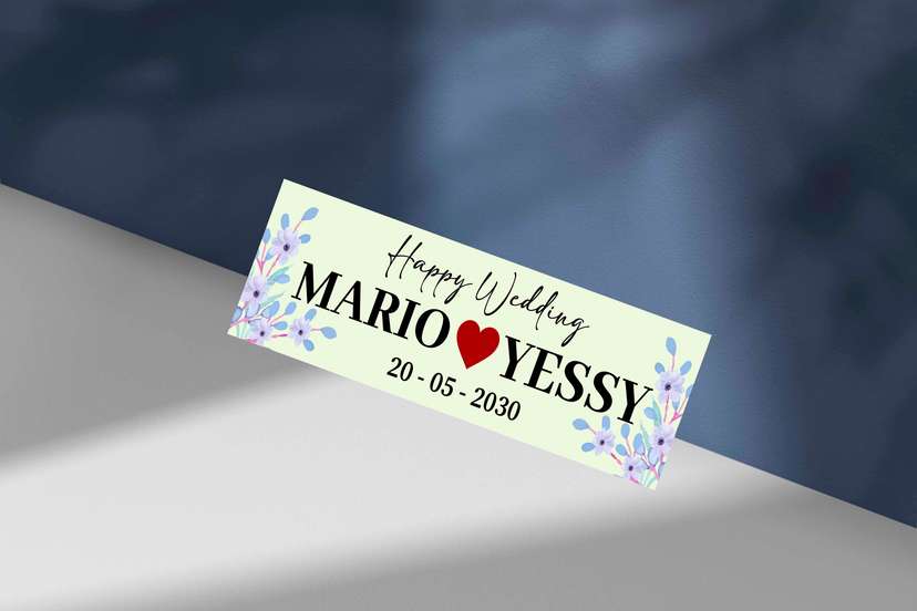 Wedding Plat Purple Flower Shine - Image 1