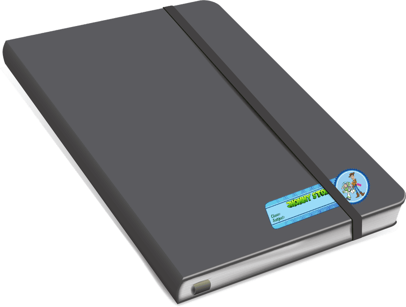 Stiker Nama Tema Toy Story Biru - Image 1