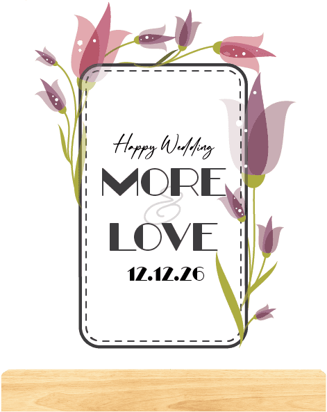 Dream LED Wedding Desain Elegan dengan Nuansa Floral Ungu - Image 1