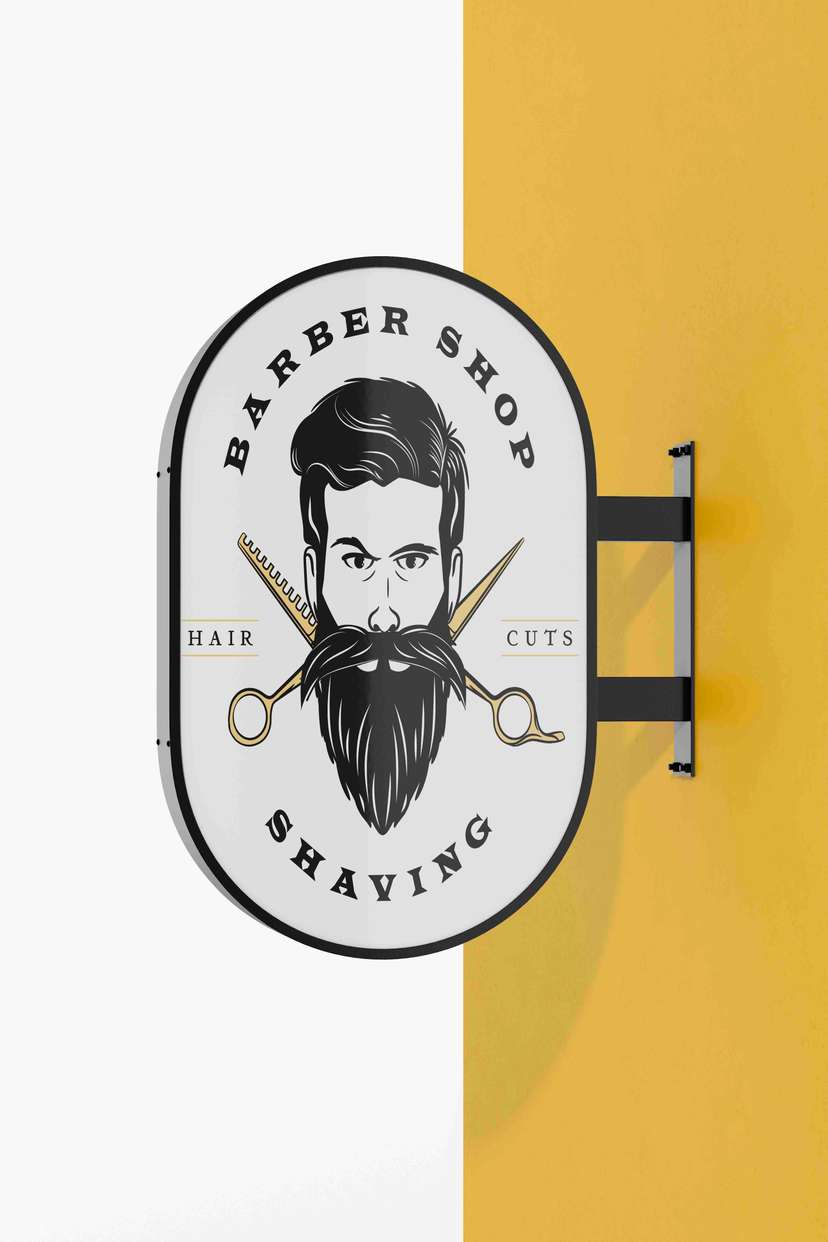 Neon Box Oval Barbershop - Image 1