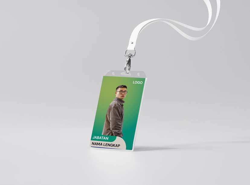 ID Card Hijau Gradient Fresh Elegant - Image 1