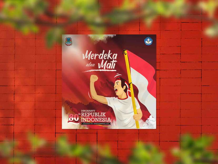 Baliho Dirgahayu Indonesia ke 80 Merdeka atau Mati - Image 1