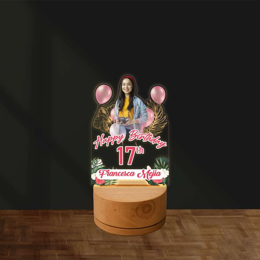 Dream LED Ulang Tahun 17 Tahun Pink Gold - Image 1