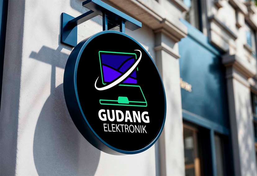 Neon Box Display Elegan untuk Gudang Elektronik dan Toko Komputer - Image 1