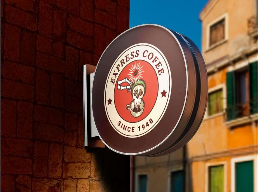 Sign Box Express Coffee - Image 1