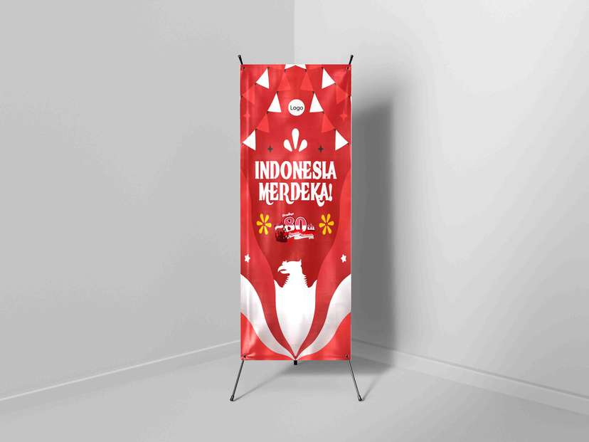 X Banner Indonesia Merdeka Nuansa Meriah - Image 1