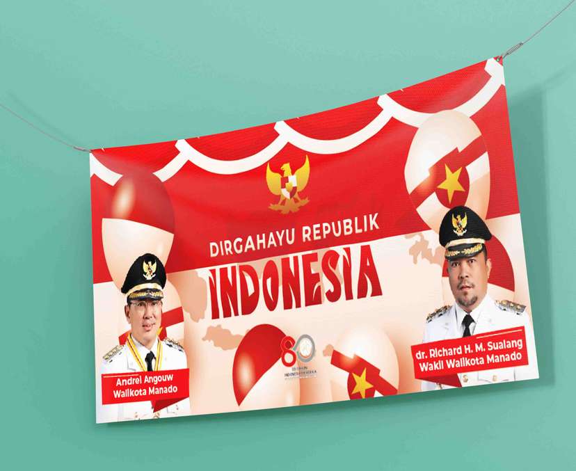 Baliho Rayakan Kemerdekaan dengan Semangat Persatuan - Image 1