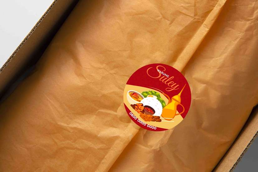 Sticker Merah Warung Suley - Image 1