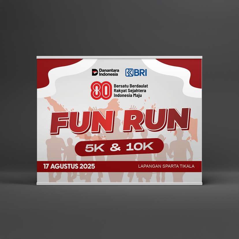 Backdrop Banner Fun Run Kemerdekaan - Image 1