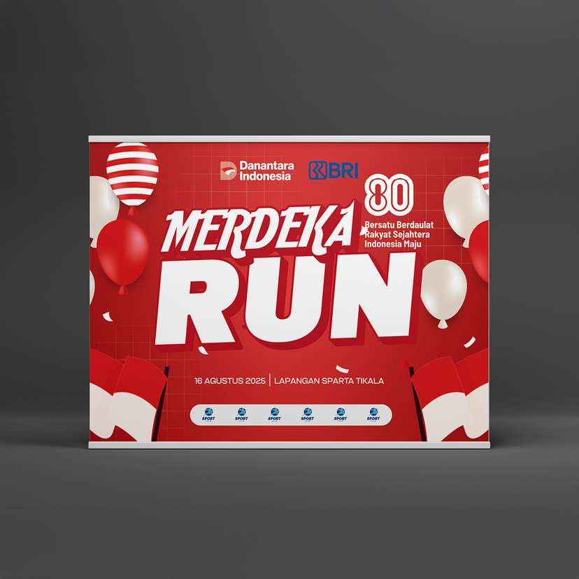 Backdrop Kemerdekaan Merdeka Run - Image 1