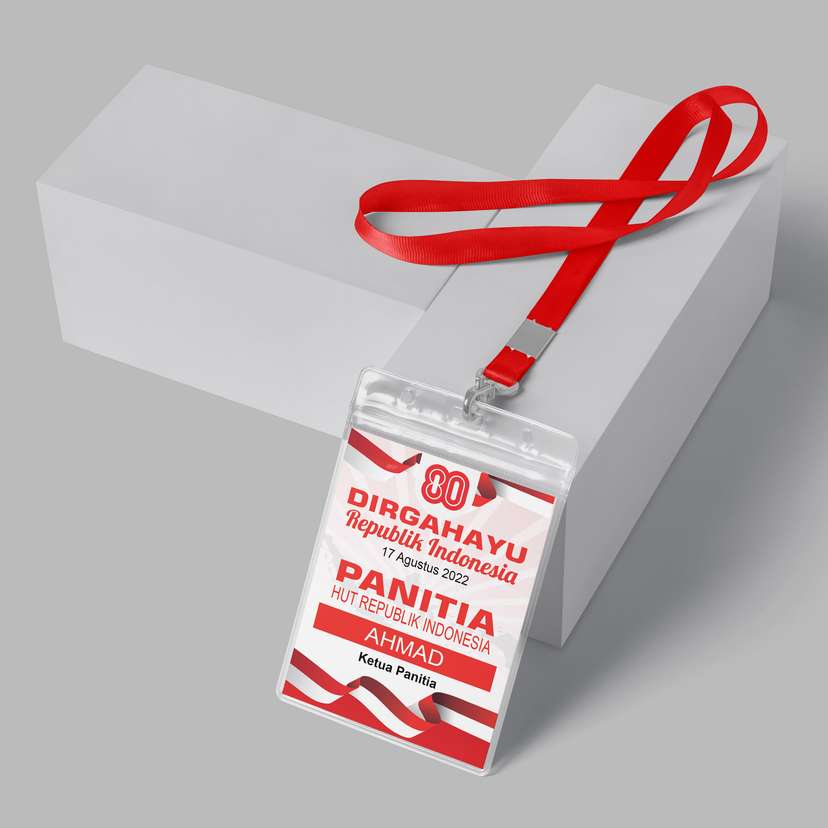 Id Card Panitia 17 Agustus Kemerdekaan Merah Putih - Image 1
