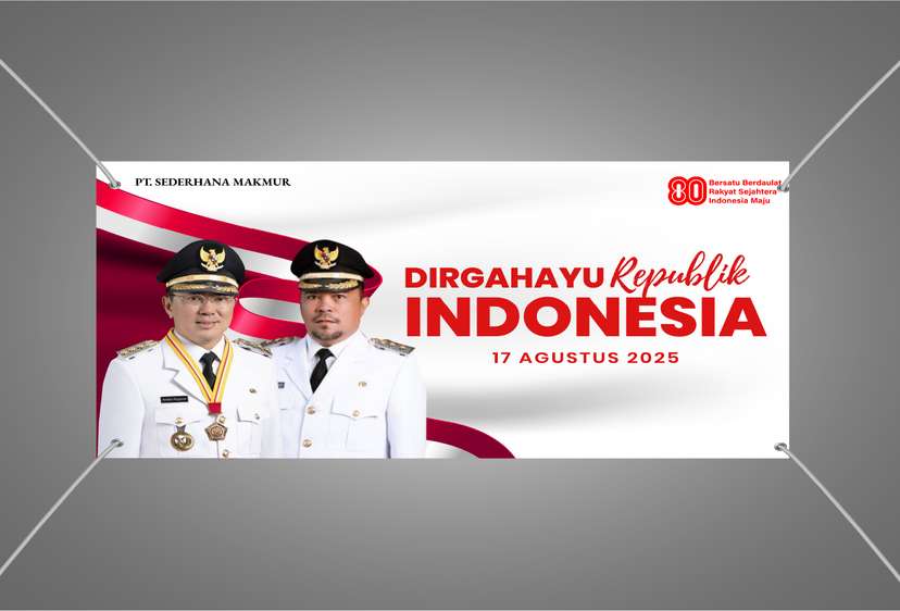 Baliho Merah Putih Berkibar, Rakyat Indonesia Melaju - Image 1