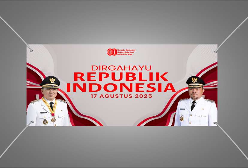 Baliho Indonesia Hebat 80 Tahun Melaju untuk Negeri - Image 1