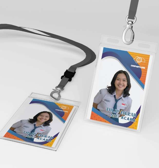 ID Card dengan Kombinasi Warna Cerah dan Modern - Image 1