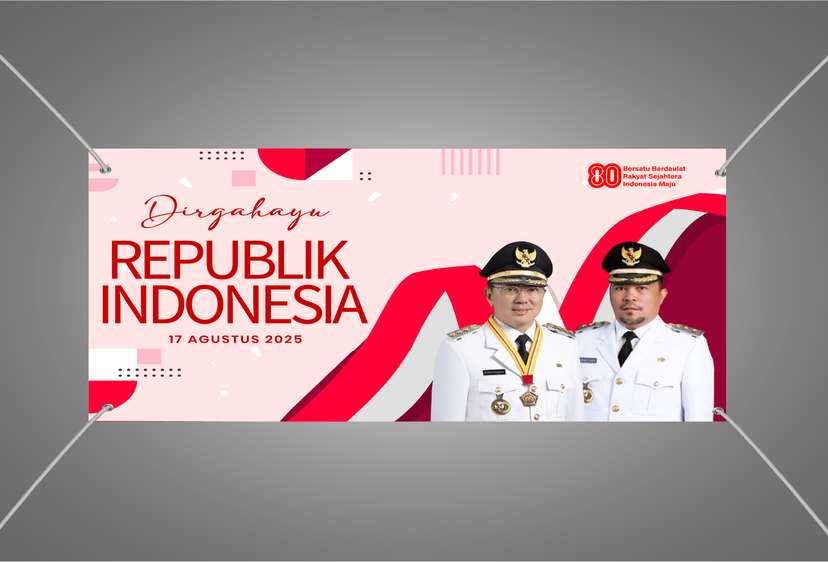 Baliho Kemerdekaan Semangat Merah Putih untuk Bersatu Semua - Image 1