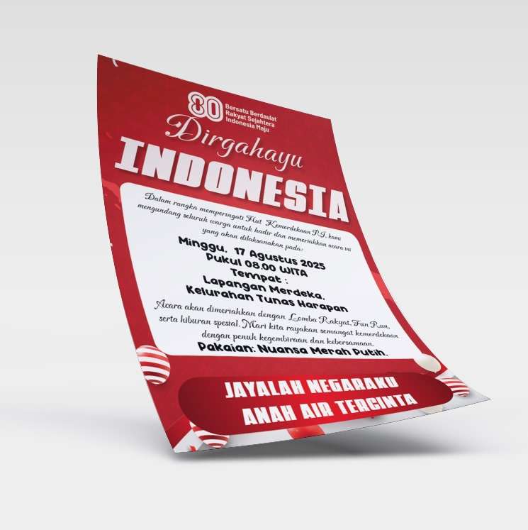 Flyer Dirgahayu Indonesia – Jayalah Negeri Anak Bangsa - Image 1