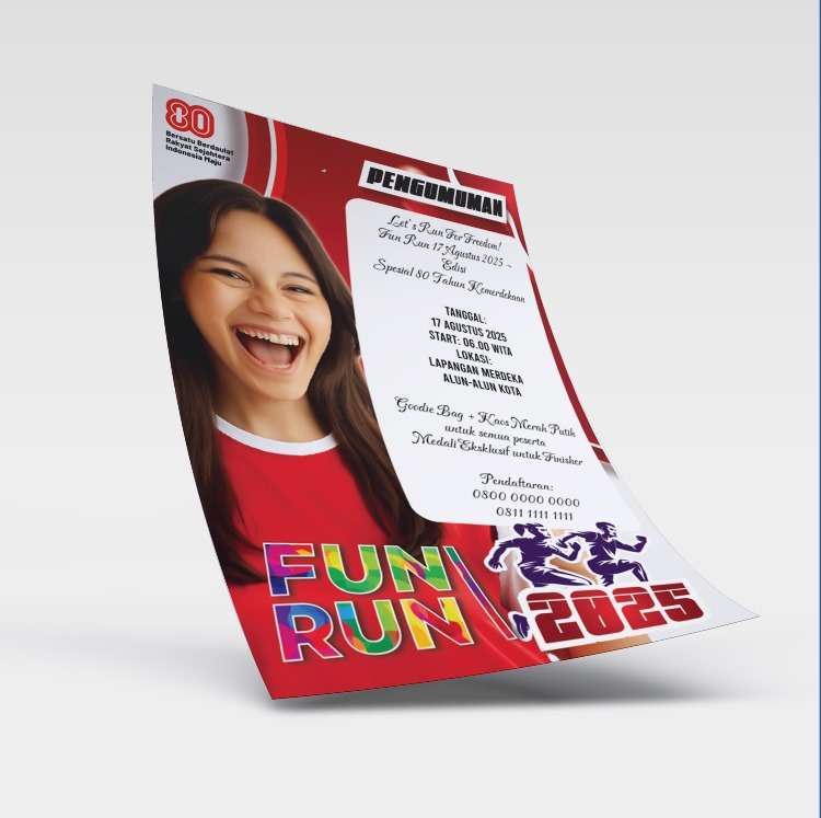 Flyer Fun Run Kemerdekaan – Meriahkan 17 Agustus 2025 - Image 1