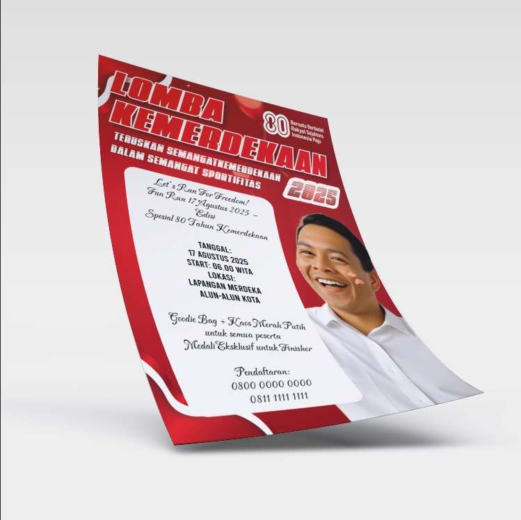 Flyer Lomba Kemerdekaan – Hadiah Menarik untuk Pemenang* - Image 1