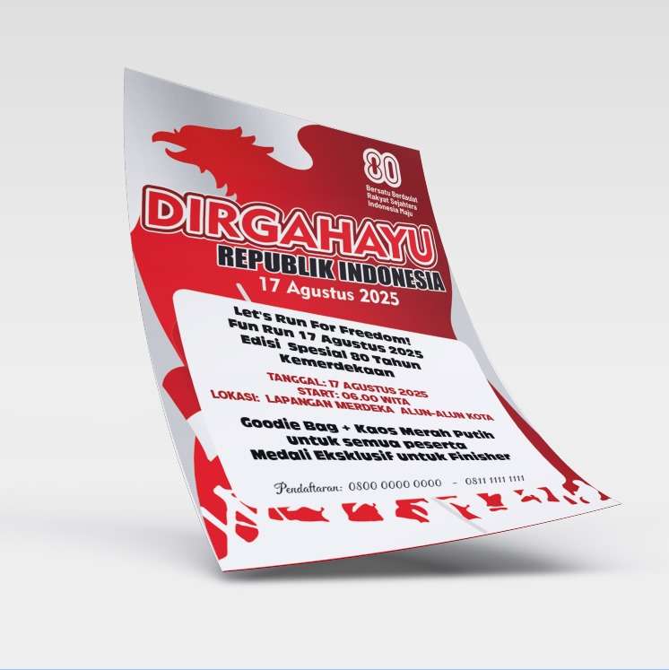 Flyer Dirgahayu Republik Indonesia – Lomba & Pesta Rakyat 17 Agustus - Image 1