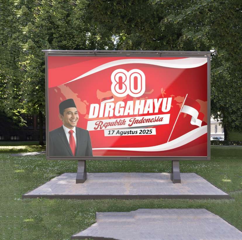Baliho Dirgahayu Republik Indonesia – Bangga Mengabdi untuk Negeri - Image 1