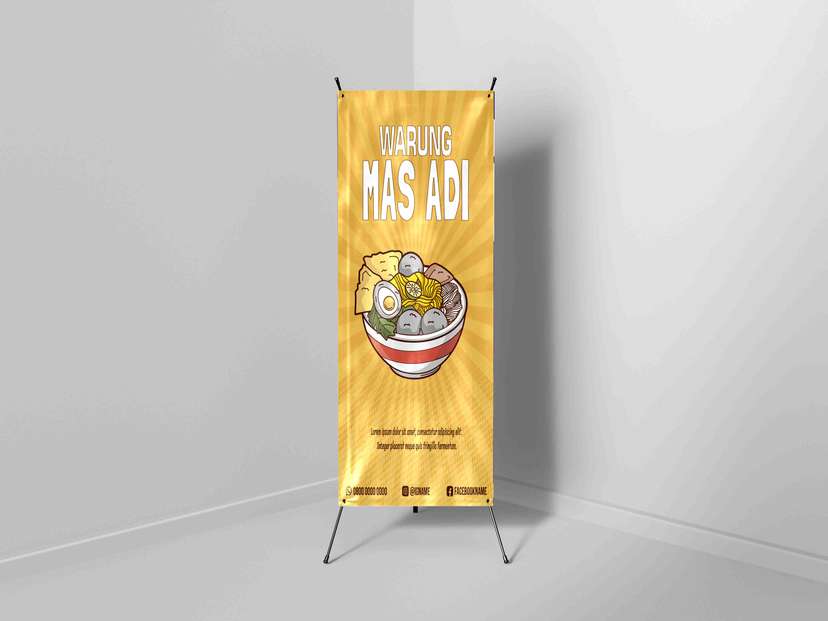 X Banner Rumah Makan Baso Lengkap - Image 1