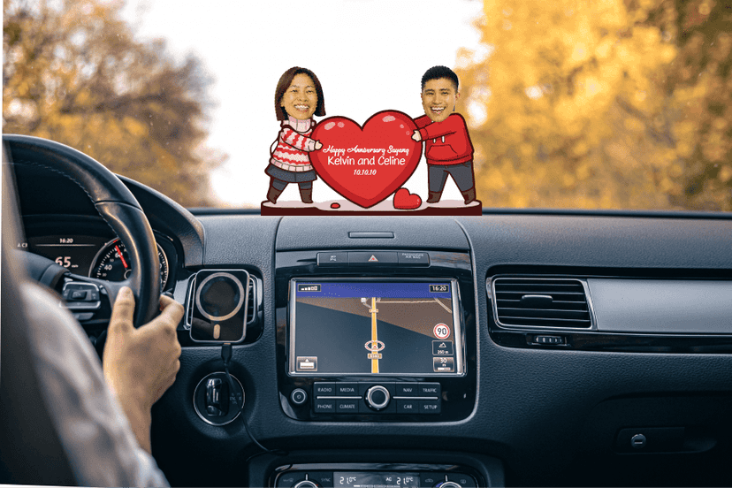 Akrilik Goyang Goyang Pasangan Couple Yang Merayakan Anniversary - Image 1