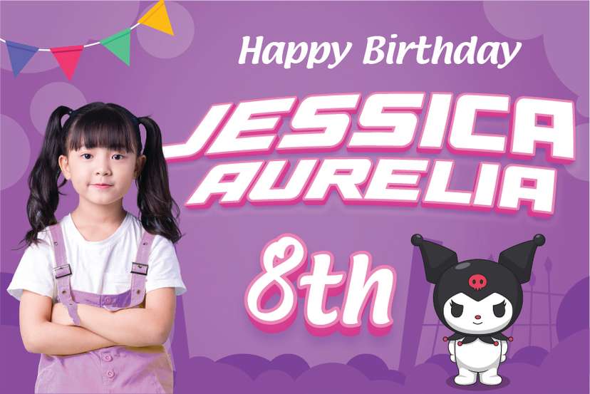 Baliho Ulang Tahun Kuromi - Image 1