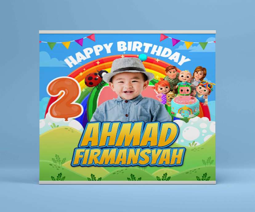 Baliho Hari Ulang Tahun Anak Cocomelon - Image 2