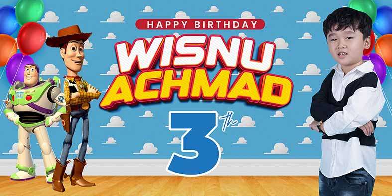 Baliho Hari Ulang Tahun Anak Toy Story - Image 1