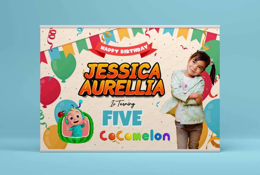 Baliho Hari Ulang Tahun Anak Cocomelon - Image 2