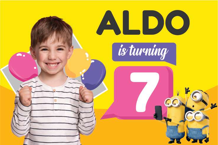 Baliho Ulang Tahun Anak Minions - Image 1