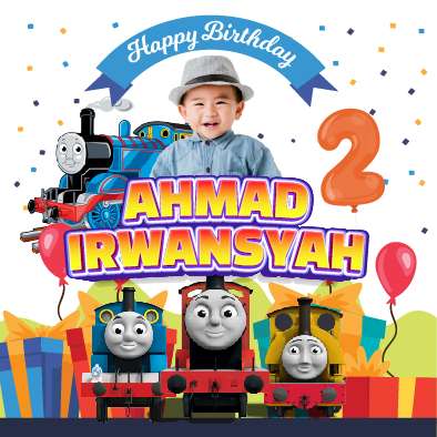 Baliho Hari Ulang Tahun Anak Thomas - Image 1