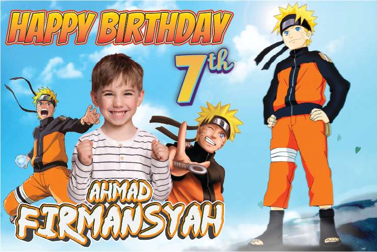 Baliho Ulang Tahun Naruto - Image 1