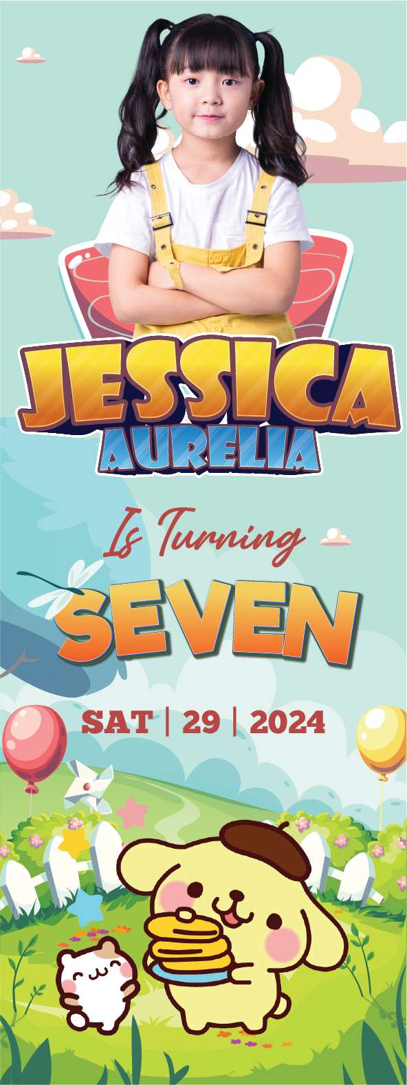 Standing Banner Ulang Tahun Sanrio - Image 1