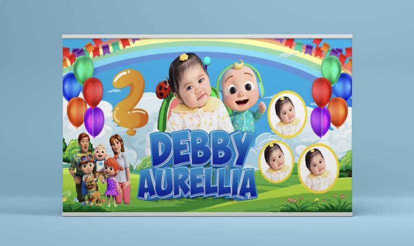 Baliho Hari Ulang Tahun Anak Cocomelon - Image 2