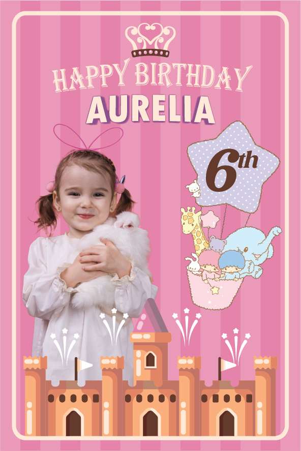 Baliho Ulang Tahun Little Twin Stars - Image 1