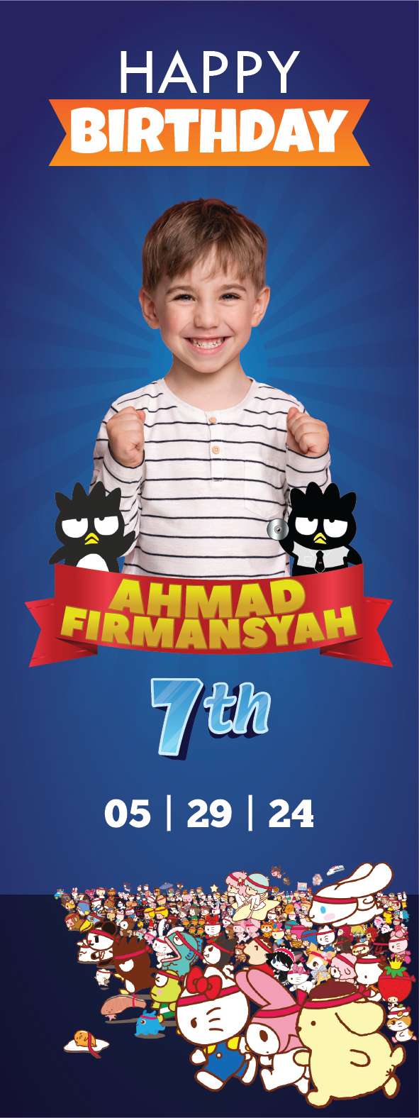 Standing Banner Ulang Tahun Sanrio - Image 1