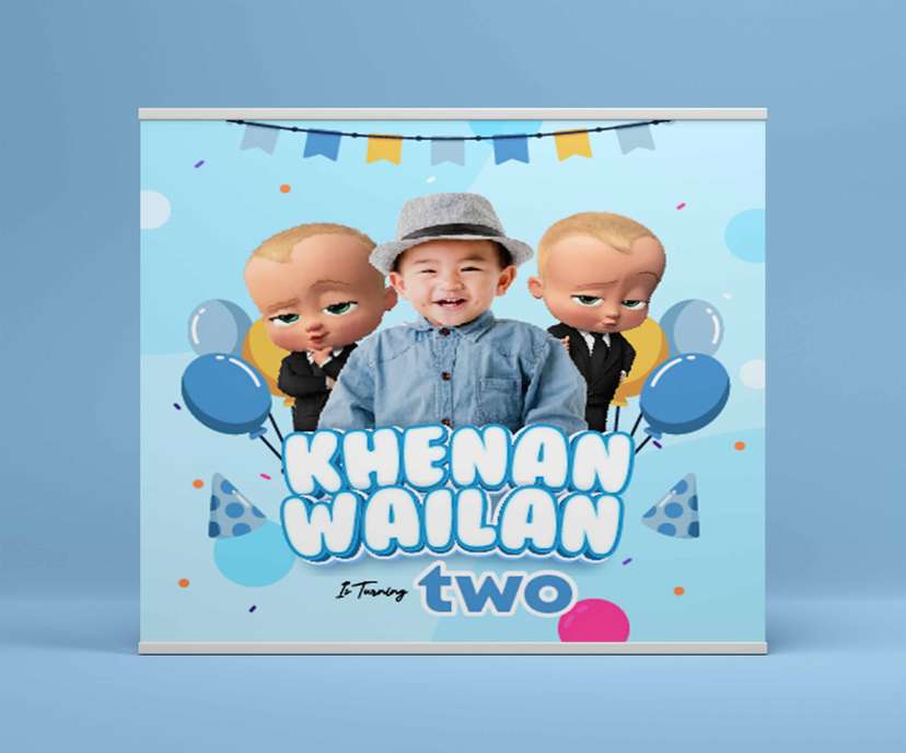 Baliho Hari Ulang Tahun Anak The Boss Baby - Image 2