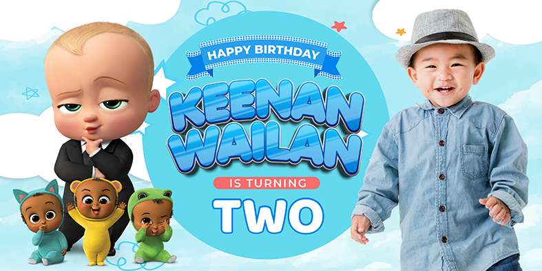 Baliho Hari Ulang Tahun Anak Baby Boss - Image 1