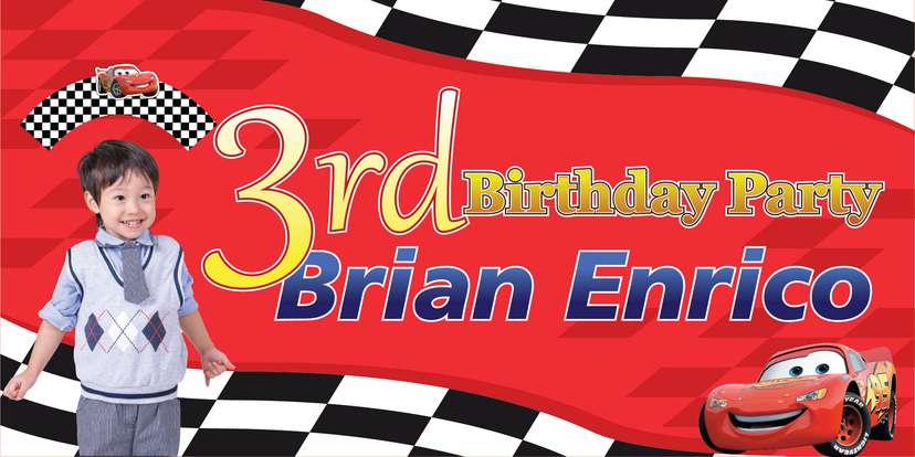 Baliho Ulang Tahun Cars - Image 1