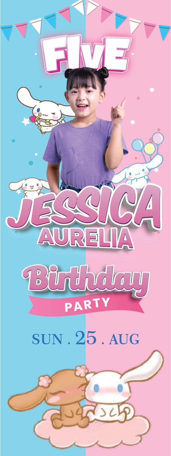 Standing Banner Ulang Tahun Cinnamoroll - Image 1