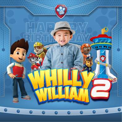 Baliho Hari Ulang Tahun Anak Paw Patrol - Image 1