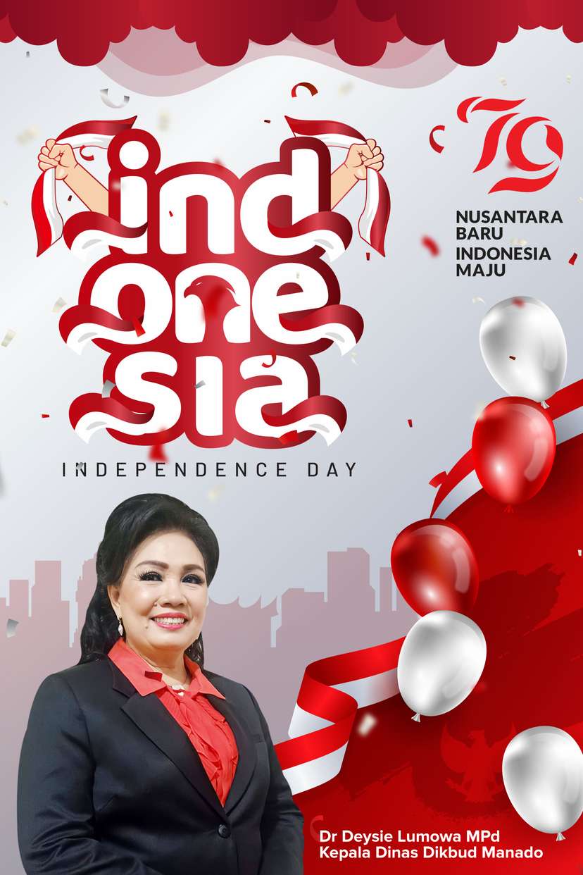 Spanduk Dirgahayu Republik Indonesia RI Ke-79 Pemkot Manado - Image 1