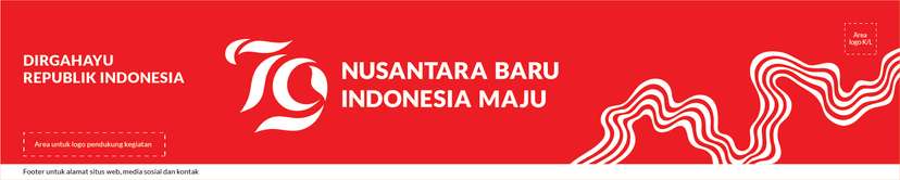 Spanduk Dirgahayu Republik Indonesia ke-79 Desain Standar - Image 1